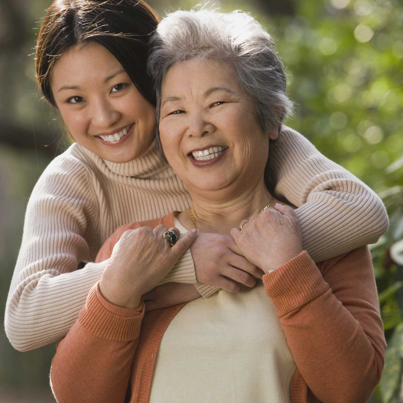 A duaghter with ther senior mother who needs home health